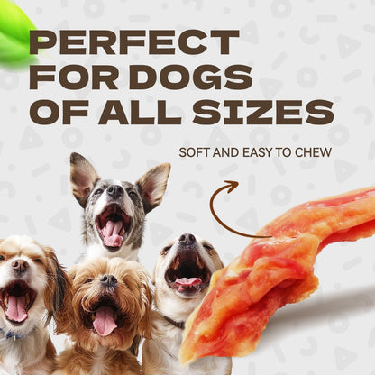 Natural chicken breast strips for pet training