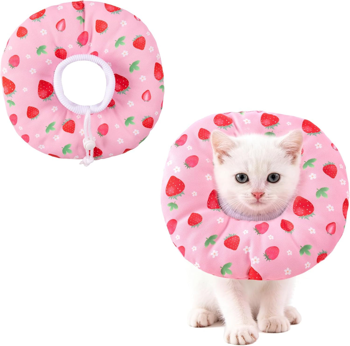 Cat Cone Collar Soft, Medium Waterproof Cat Recovery Collar for Wound Healing After Surgery or Neutering Alternative to Elizabethan Collars Medical Neck Cone for Cats and Puppies - Image 11