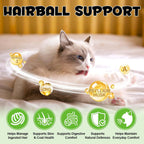 Arkture crunchy and creamy hairball treatment chews packaging for cats and kittens