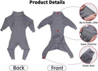 Xqpetlihai canine post operative bodysuit showing abdominal wound protection coverage
