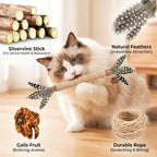 Kitten chew stick with organic matatabi fruit for pets