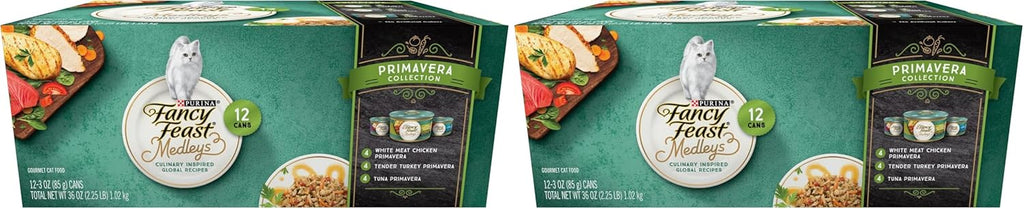 Purina Fancy Feast Wet Cat Food Variety Pack, Medleys Primavera Collection - (2 Packs of 12) 3 oz. Cans - Image 12