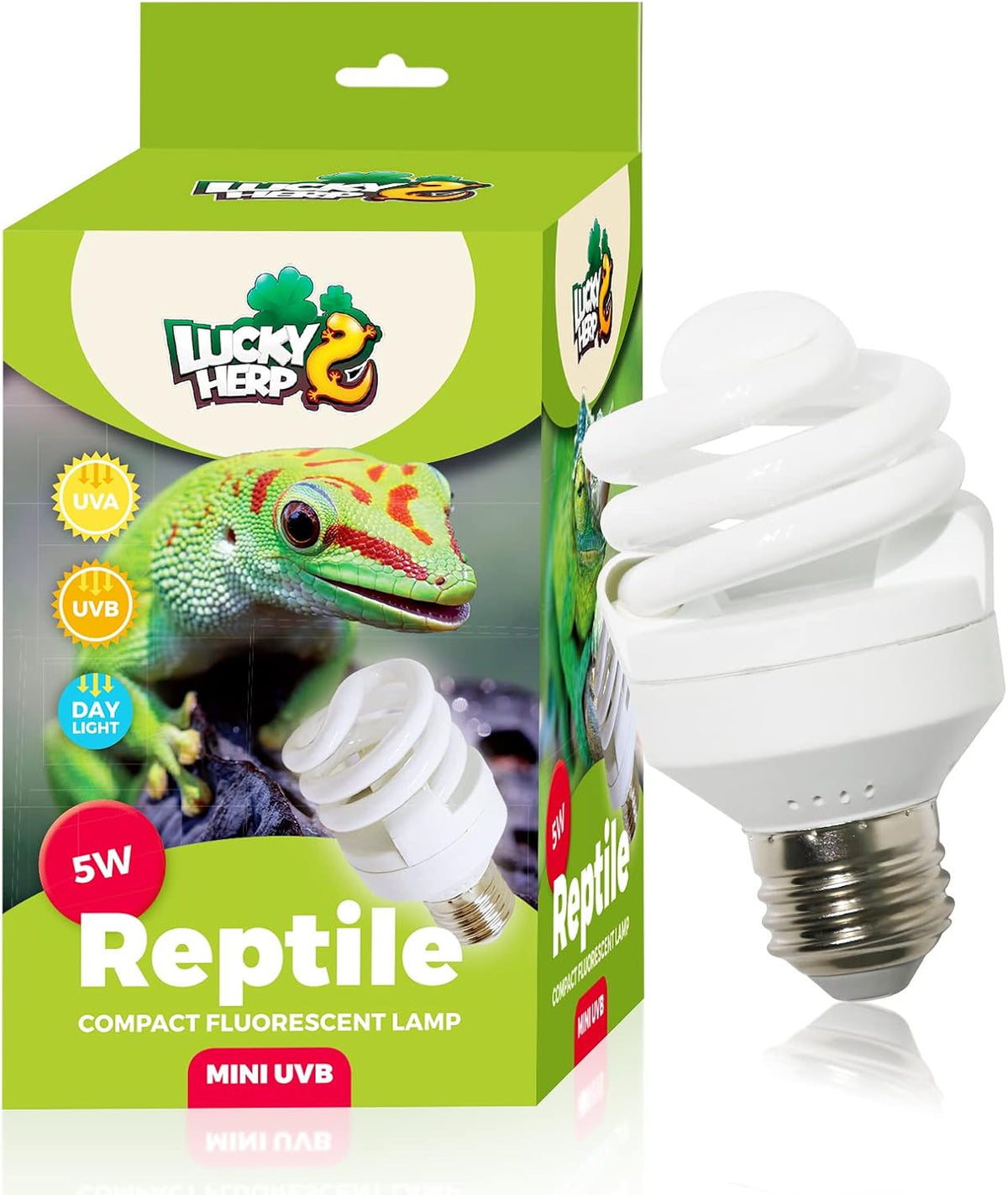 LUCKY HERP UVA UVB Reptile Light 10.0, Desert UVB 150 Compact Fluorescent Lamp, UVB Light for Reptiles 23W, UVA UVB Reptile Light Bulb, UVB Bulb for Reptiles Bearded Dragons Lizards Tortoises Snakes - Image 10