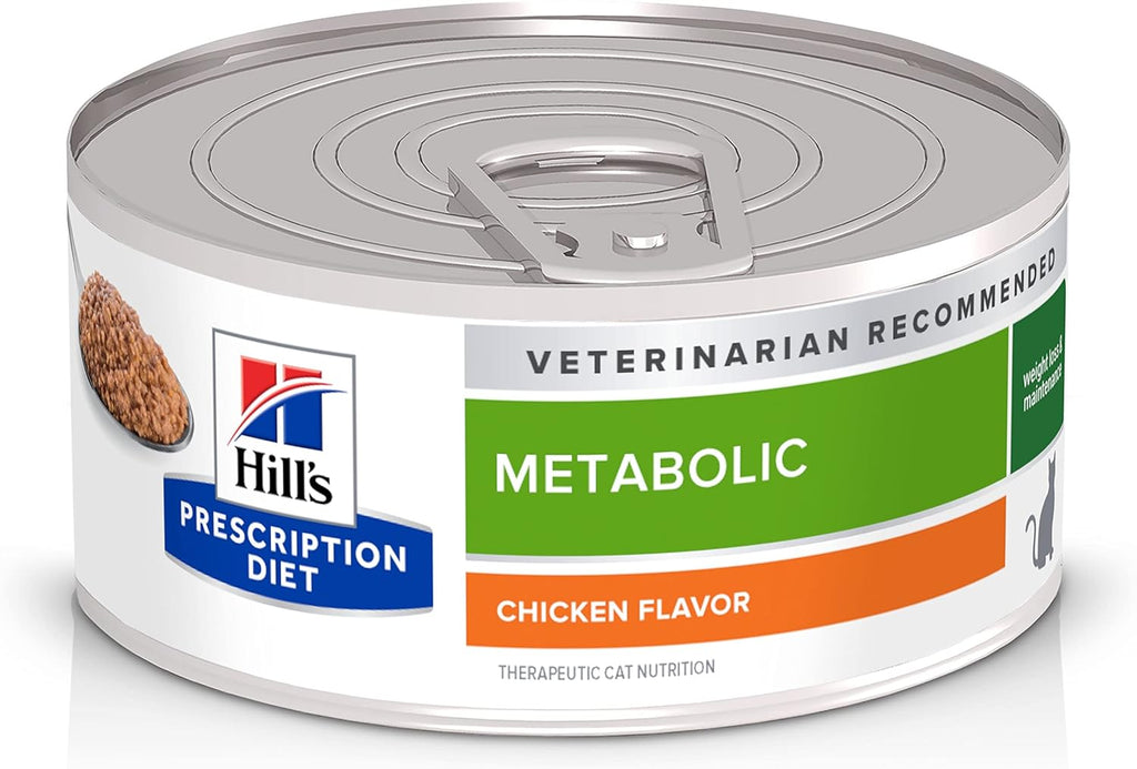 Hill's Prescription Diet Metabolic Weight Management Wet Cat Food, Vegetable & Chicken Stew, 2.9 oz. Cans, 24-Pack - Image 14