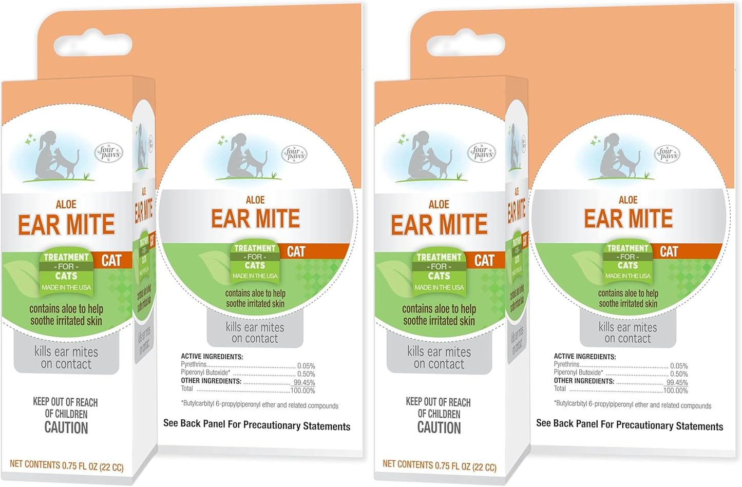 Four Paws Healthy Promise Soothing Aloe Ear Mite Remedy Solution for Cats, Odor Reducing & Itch Relief, 0.75 Fl. Oz. - Image 10