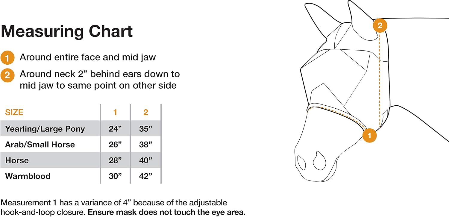 Cashel Econo horse fly mask hook and loop strap detail