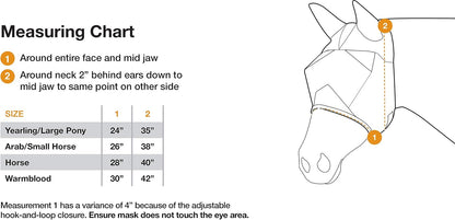 Cashel Econo horse fly mask hook and loop strap detail