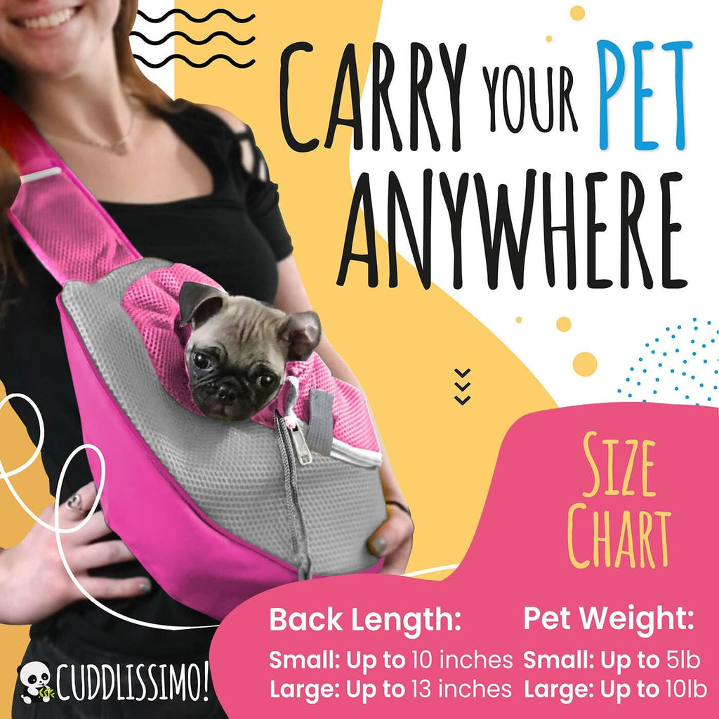 Close-up of the secure safety collar hook inside the Cuddlissimo! pouch