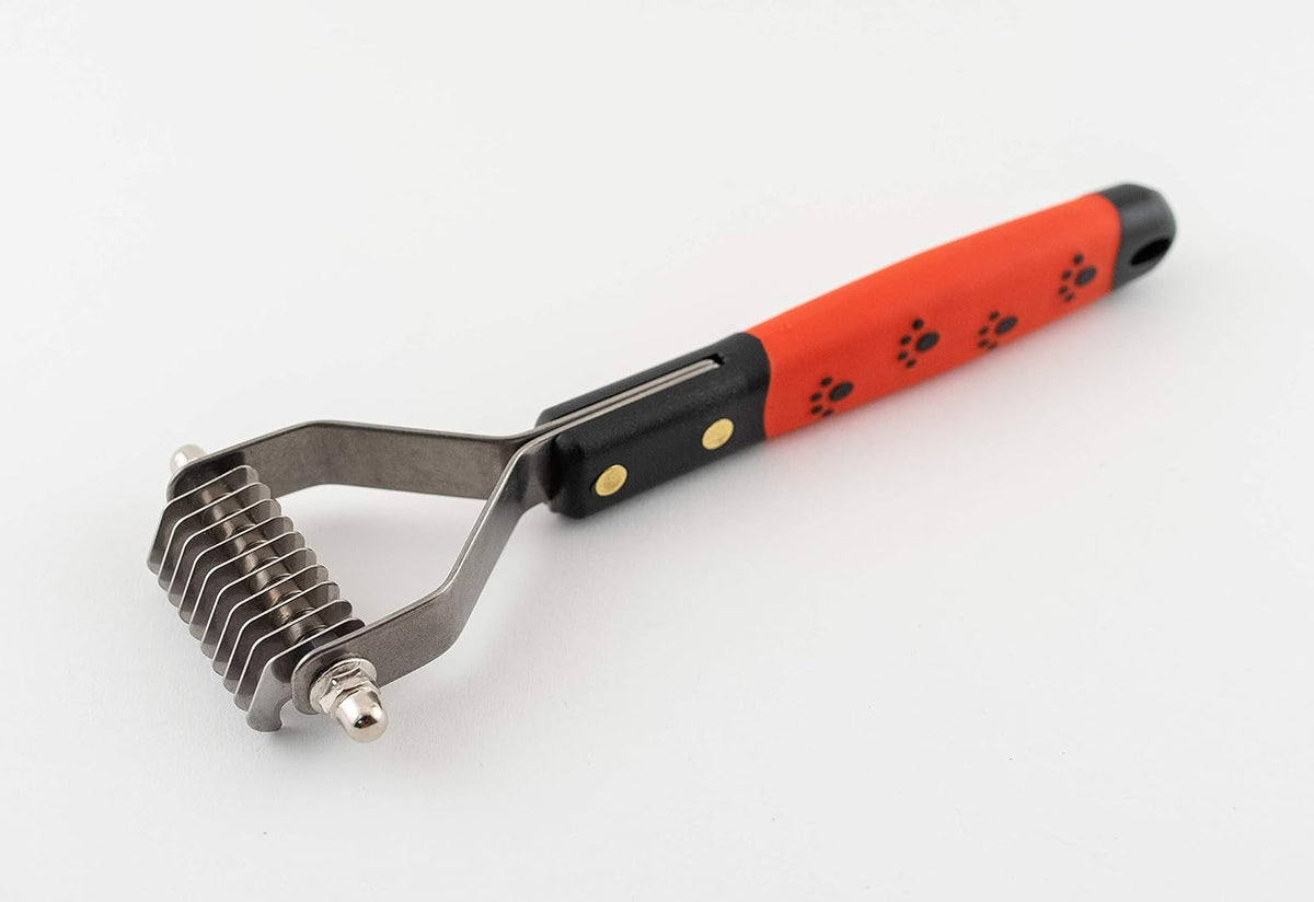 Comparison of Paw Brothers double wide rake blades for pet care