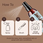 Long lasting pet refreshing cologne spray for all dog breeds.