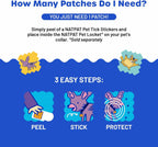NATPAT pet patches lifestyle view showing long lasting eight hour protection