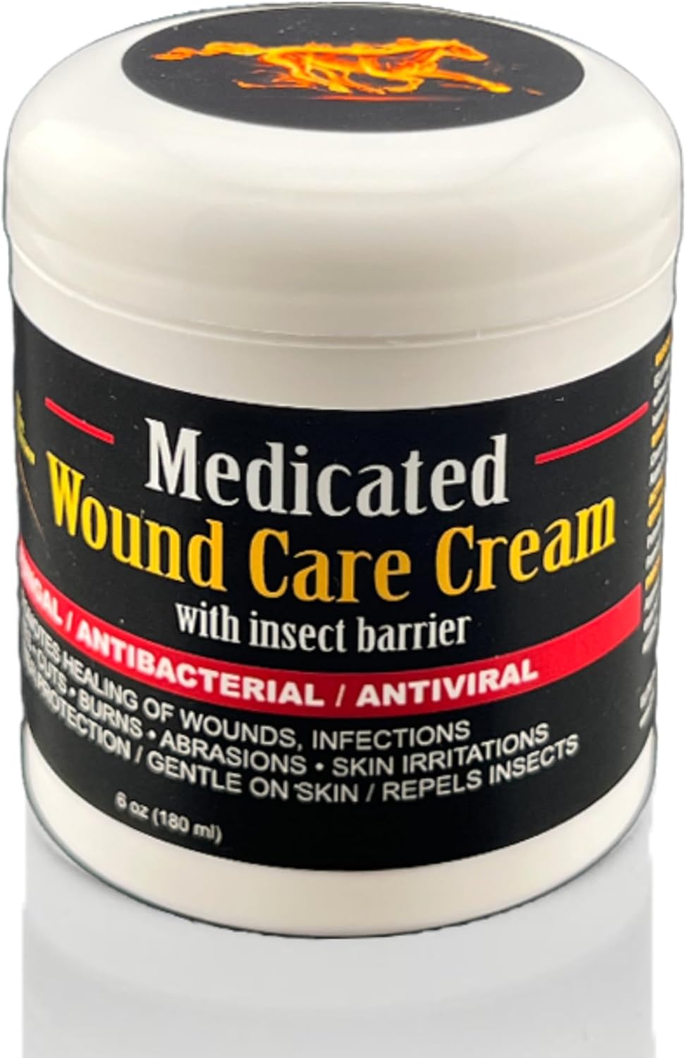 E3 Medicated Wound Cream 6 Ounce tub front view