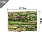 Close up texture of the non toxic reptile terrarium cork tile for climbing geckos.