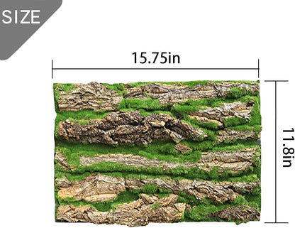 Close up texture of the non toxic reptile terrarium cork tile for climbing geckos.