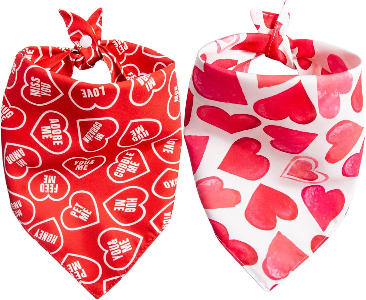 Dimidium Independence Day Patriotic Dog Bandana 2 Pack, American Flag and Ice Cream Pattern Triangle Scarf, Pet Triangle Neck Scarf for Medium & Large Breeds(30-75lbs) - Image 11