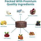 Colostrum and probiotics dog skin supplement container back view