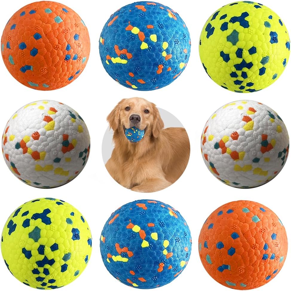 Mankoda Durable Dog Balls for Aggressive Chewers, 3'' ETPU Indestructible Rubber Floating Fetch Toys, Interactive Teething Chew Balls for Small Medium Large Dogs (3 Pack) - Image 11
