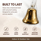 GoldTiger no snag metal dog doorbell design detail