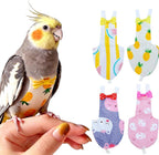 QBLEEV bird diaper flight suite front view showcasing pineapple pattern
