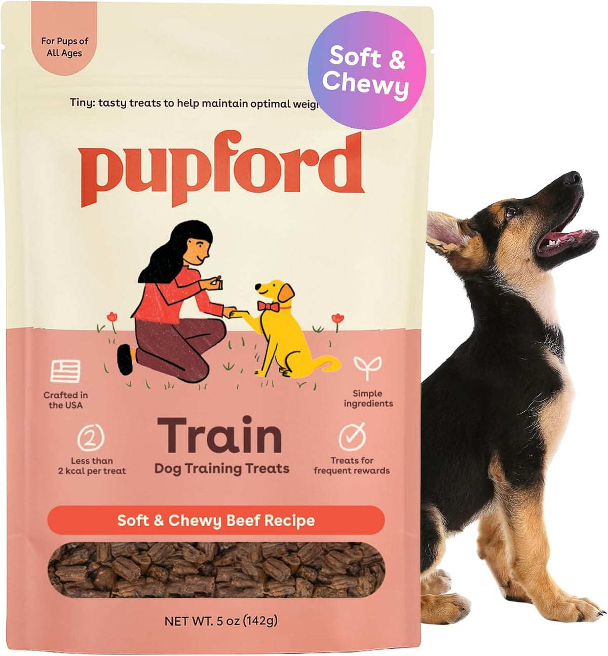 Pupford Soft & Chewy Training Treats for Dogs & Puppies (Beef, 10 oz) - Image 10