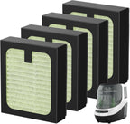Cabiclean HEPA filter replacement four pack front view showing premium filtration layers