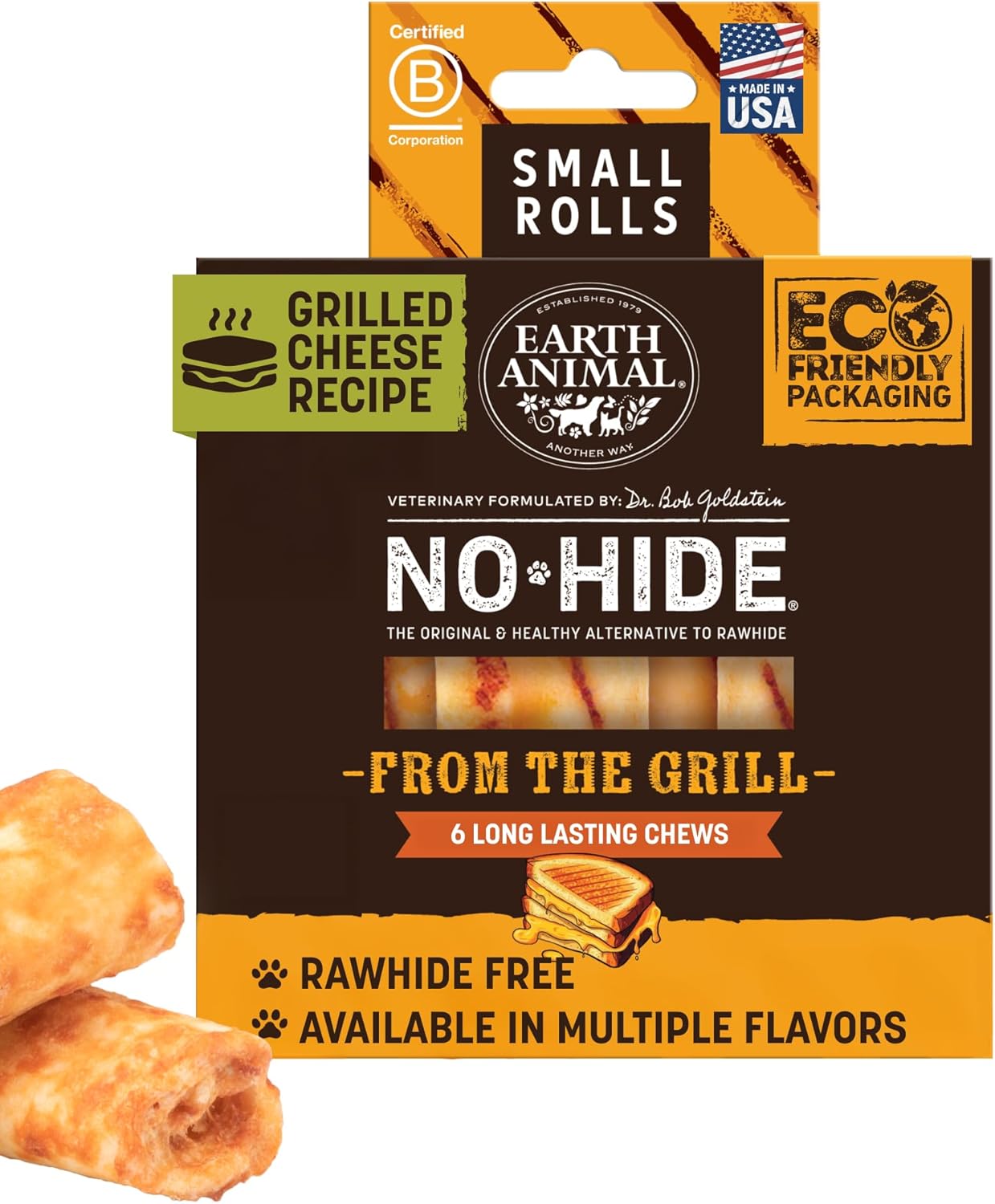 Earth Animal No Hide Chews - Long Lasting Rawhide Free Small Dog Chews Rolls, Chicken - 6 Count - Image 15