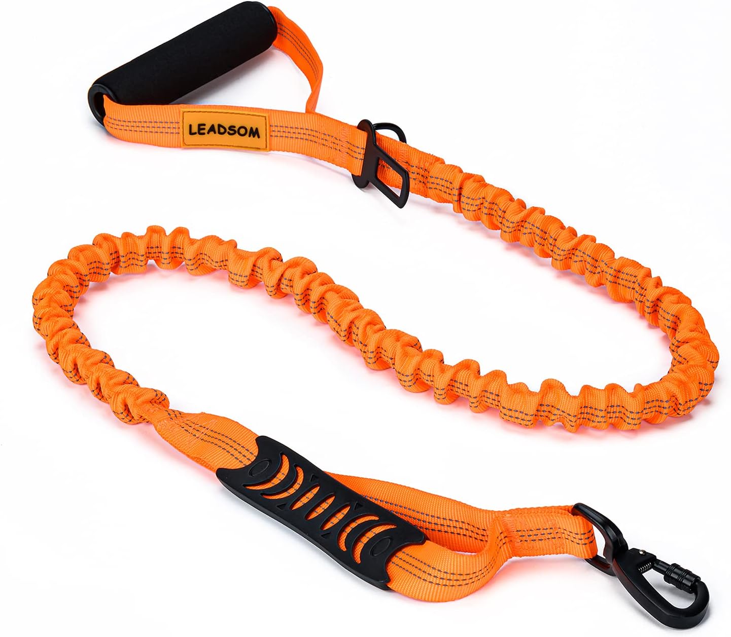 6FT Highly Reflective Heavy Duty Elastic Bungee Medium and Large Dog Leash Shock Absorbing with Comfortable Padded Handle and Traffic Handle Suitable for Training - Image 14