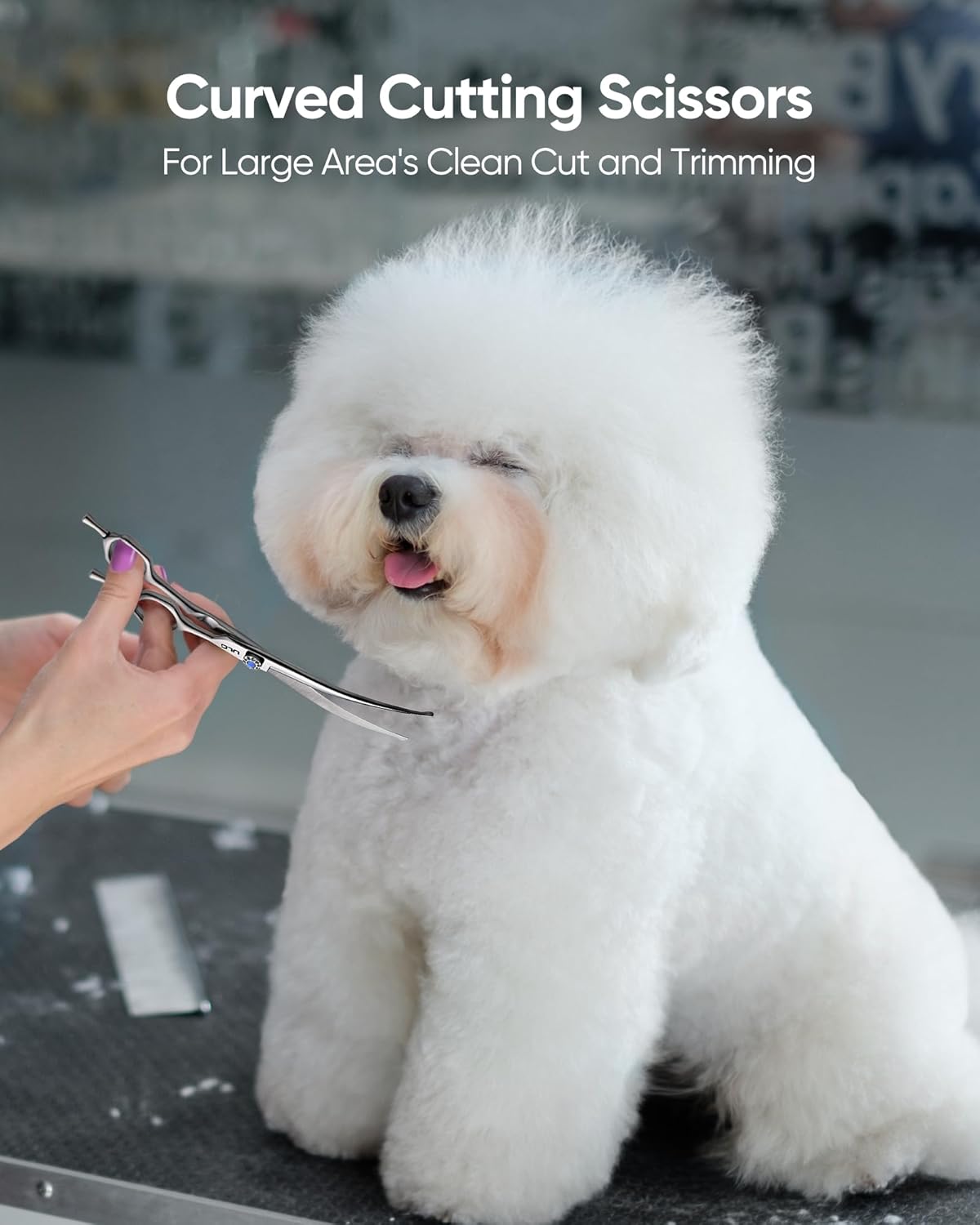 High quality Japanese 440C stainless steel pet cutting scissors by ULG.