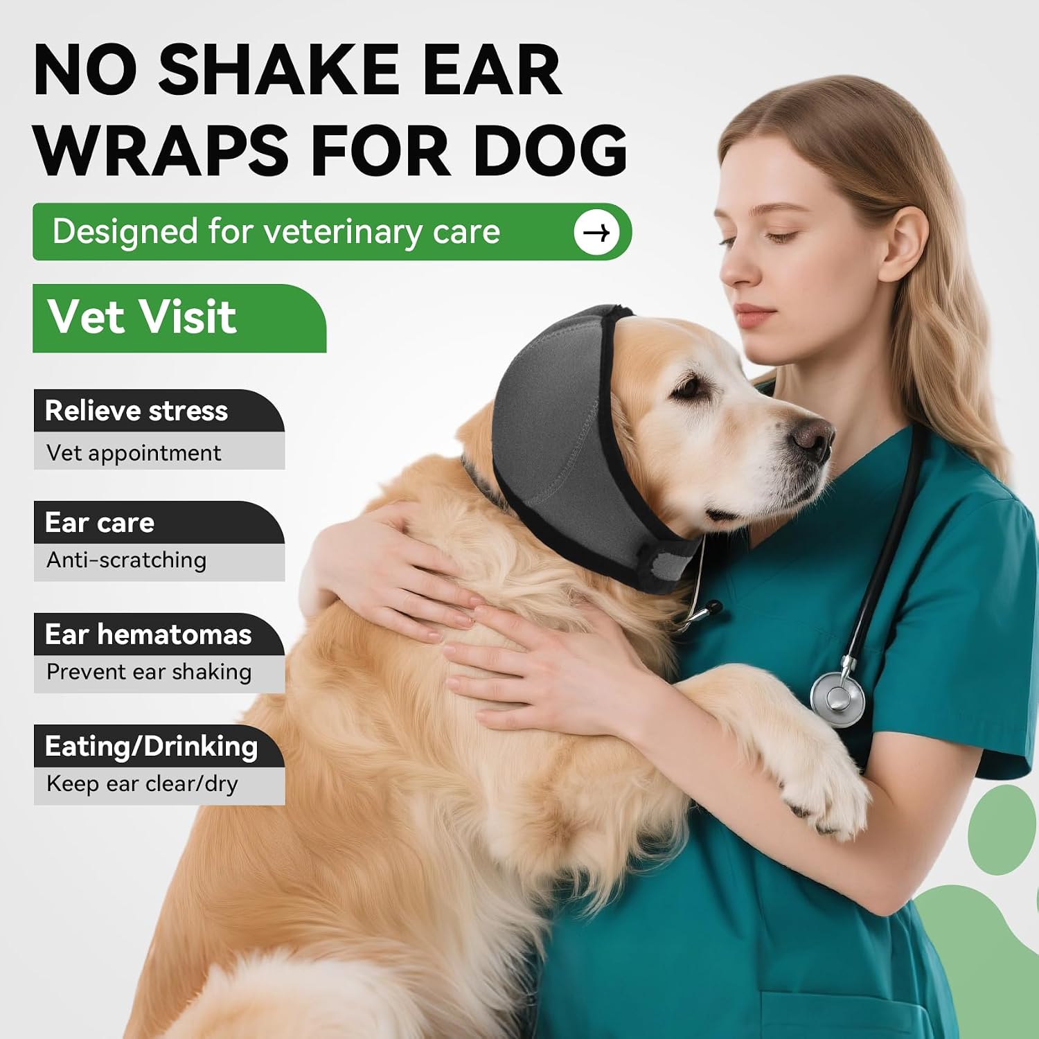 Buwzujr dog ear muff adjustable strap detail