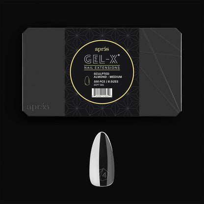 AprÃ©s Gel-X Sculpted Almond Tip Box front view
