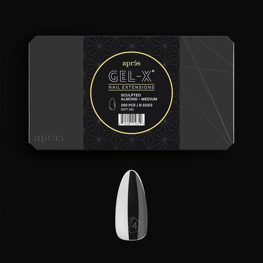 AprÃ©s Gel-X Sculpted Almond Tip Box front view