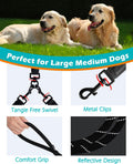 PetBonus dual dog lead close up of comfortable padded traffic handles