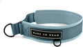 MADE TO ROAM Premium Everyday Dog Collar front view in California Horizon pattern.