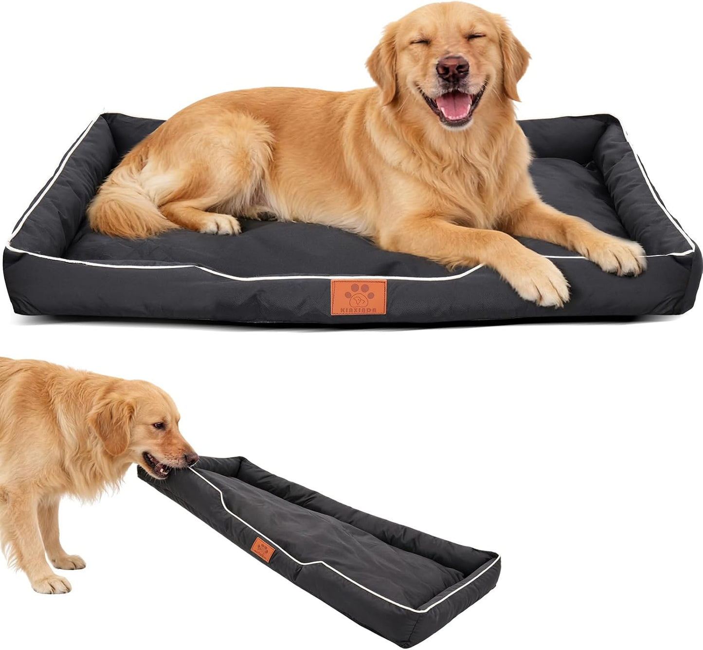 Fummi extra large chew proof dog bed front view
