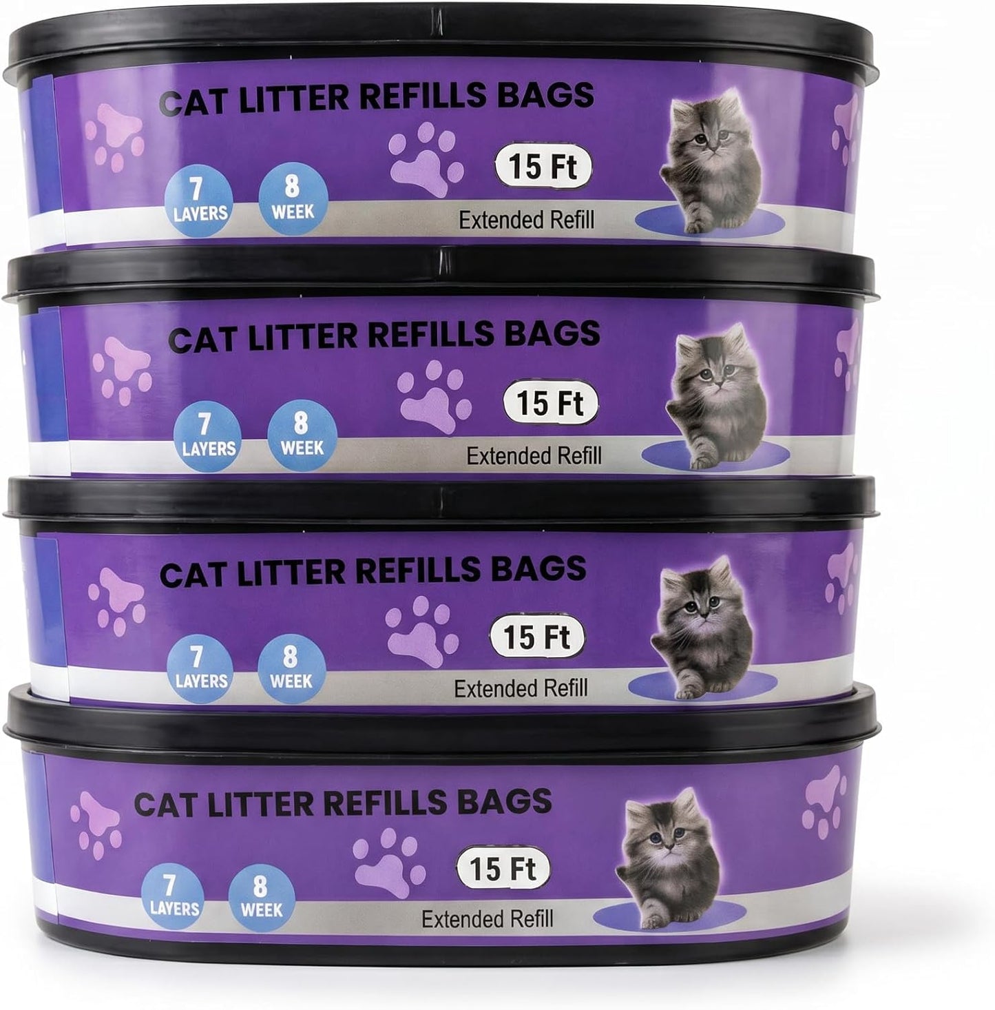 Astrallgn cat litter refill bags 4 pack front view packaging
