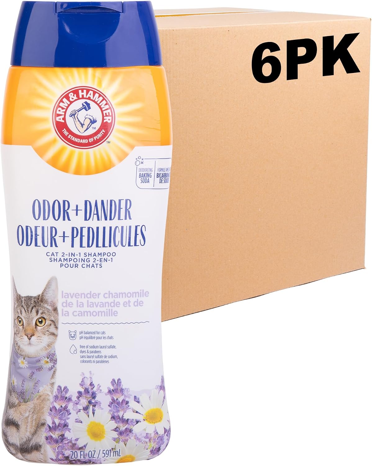 Arm & Hammer Cat Shampoo, 2-in-1 Deodorizing, Dander Reducing, 20 Fl Oz - Image 11