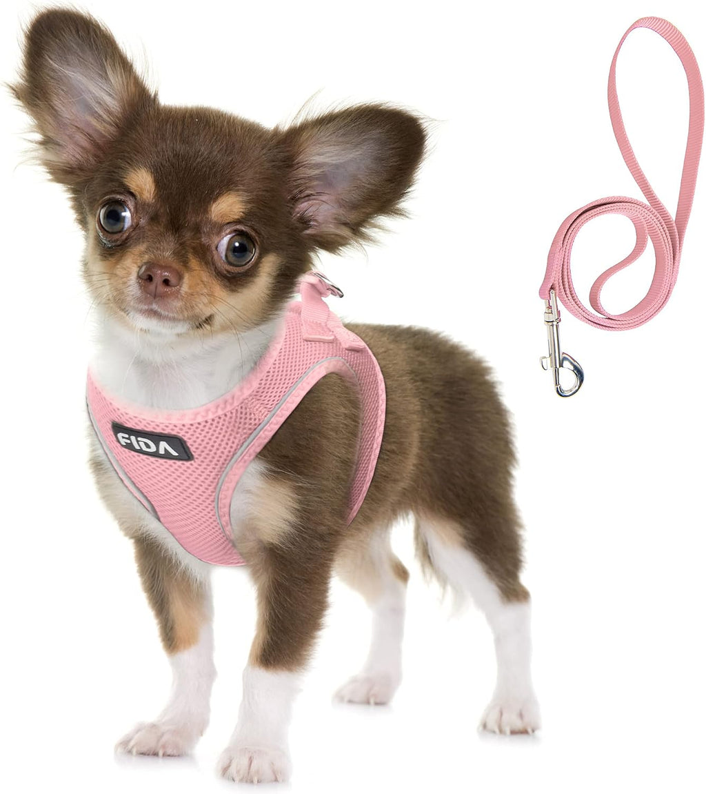 Fida Cat Harness and Leash Set for Walking Kitten and Puppy, Escape Proof Kitten Harness with Breathable Lightweight Soft Mesh, Adjustable Reflective Step-in Design. (XXXS, Pink) - Image 14
