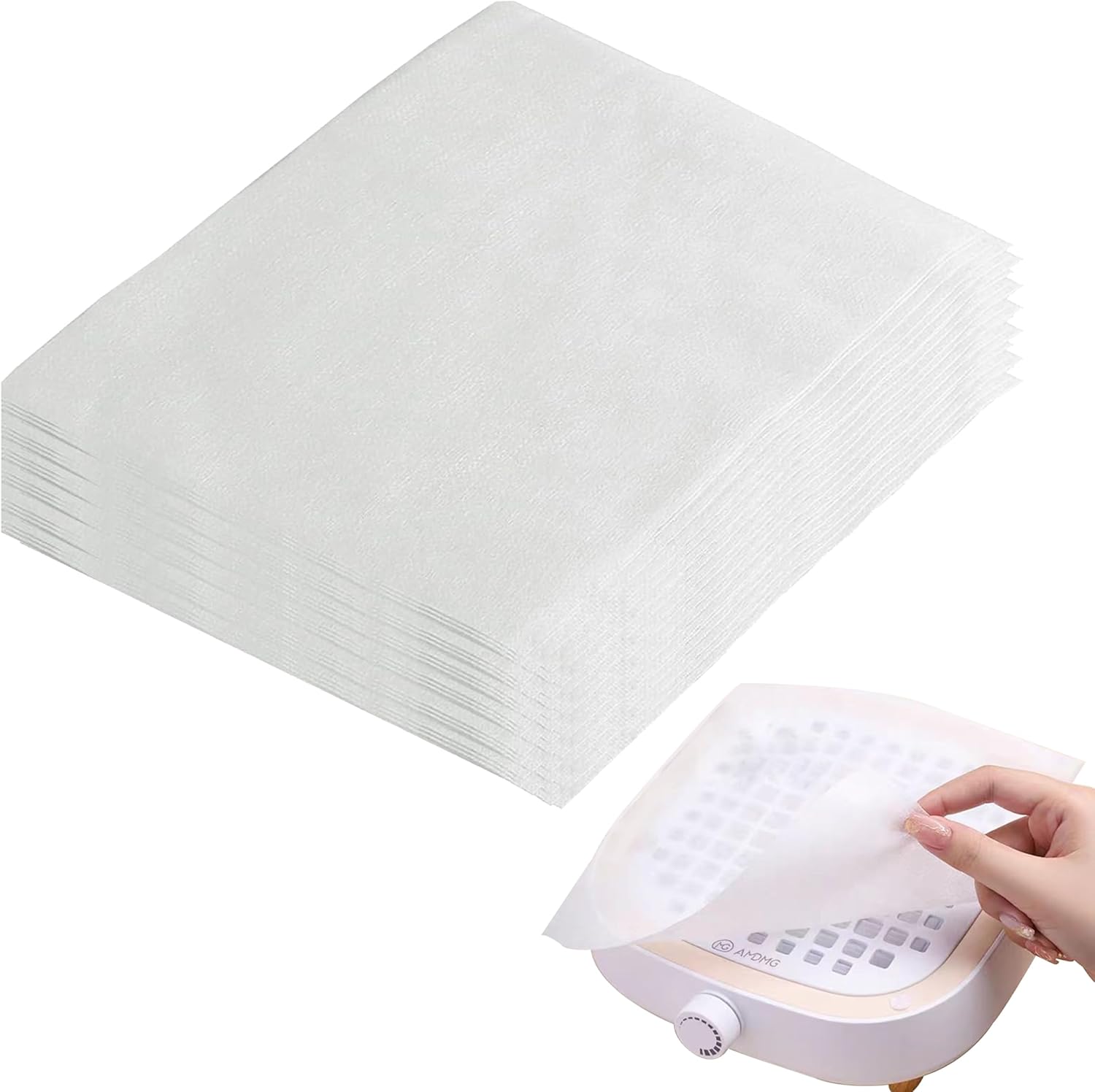 Guxacu 200 Sheets Nail Dust Collector Filter Paper front view