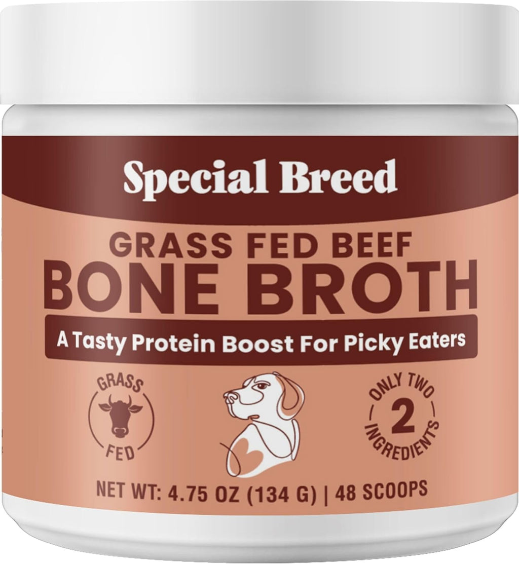 Bone Broth Powder for Dogs and Cats - Dog & Cat Food Topper for Picky Eaters - Grass Fed Beef Bone Broth Supplement - Supports Hydration, Joint, Immunity & Heart Health - Serve Dry or Wet - 9.5oz - Image 10