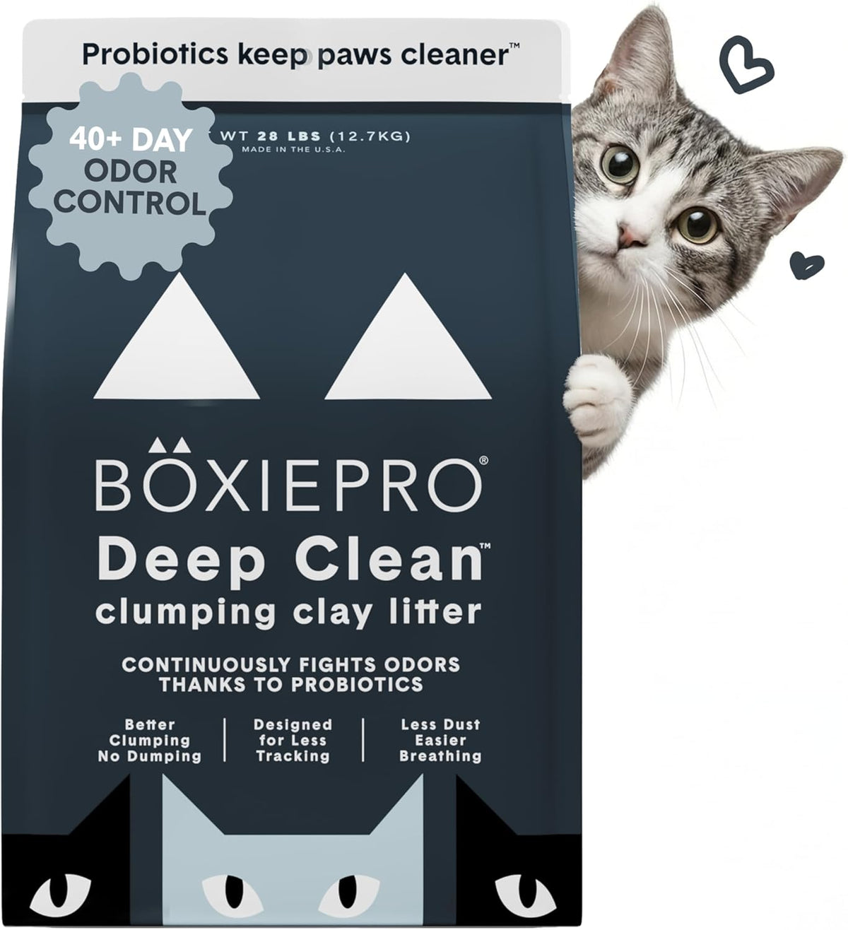 Boxie Probiotic Cat Litter, 40 Day Odor Control, Clumping Clay Kitty Litter, Odor Eliminating Probiotics, Dust-Free, No Fragrances No Fillers, 16 lb - Image 10