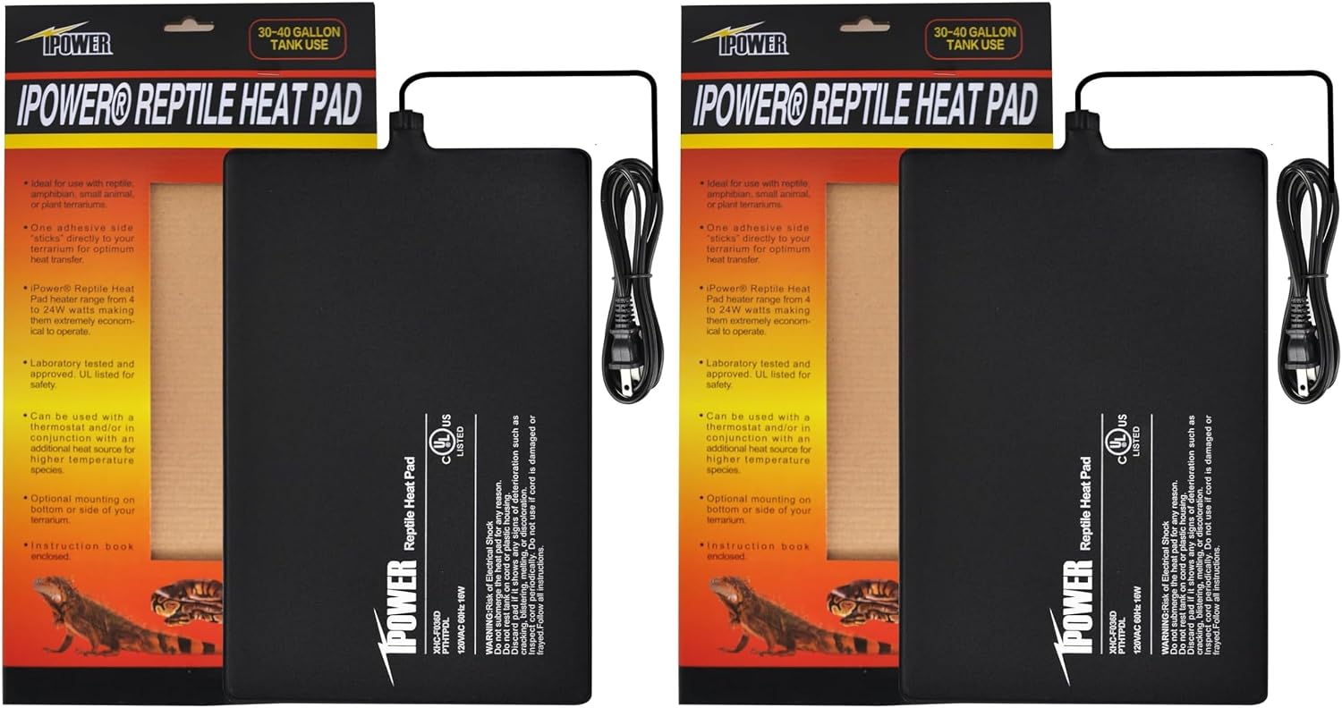 iPower 4 by 7-Inch Reptile Heating Pad Under Tank Terrarium Heater Warmer Heat Mat for Small Animals - Image 11