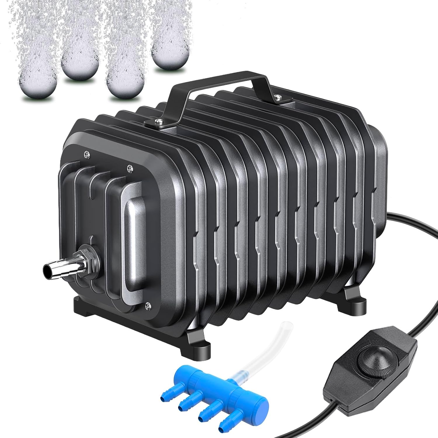 Devopet 254GPH commercial aquarium air pump front view for fish tanks