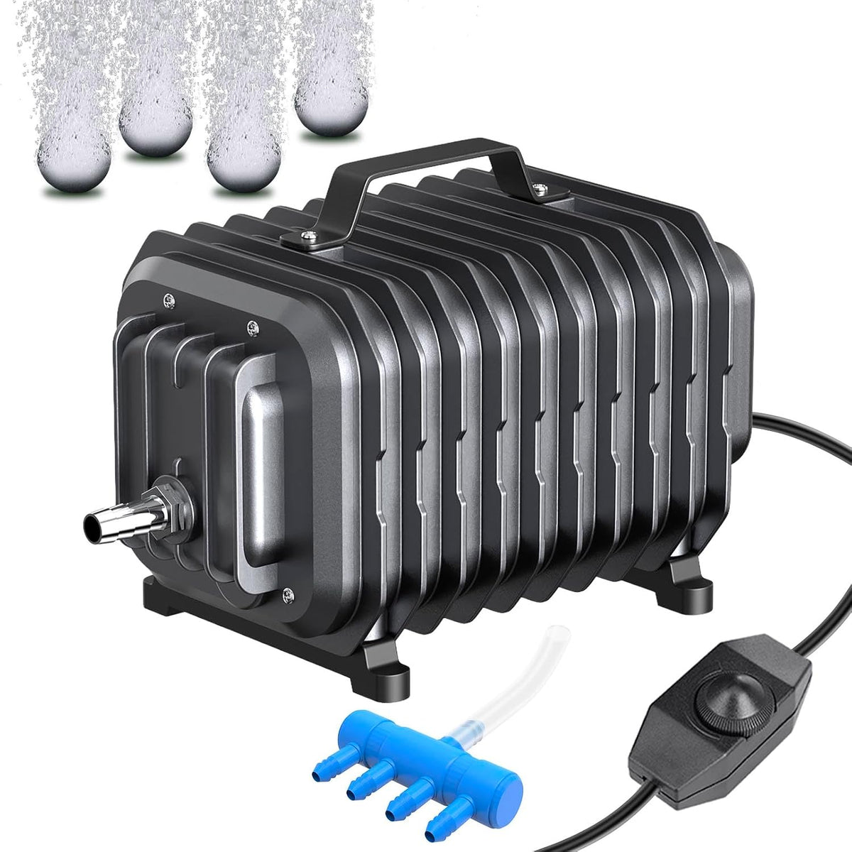 Devopet 254GPH commercial aquarium air pump front view for fish tanks