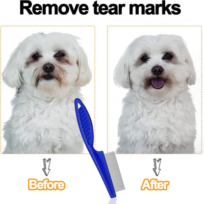 Double-sided pet grooming comb for cats and dogs hair care