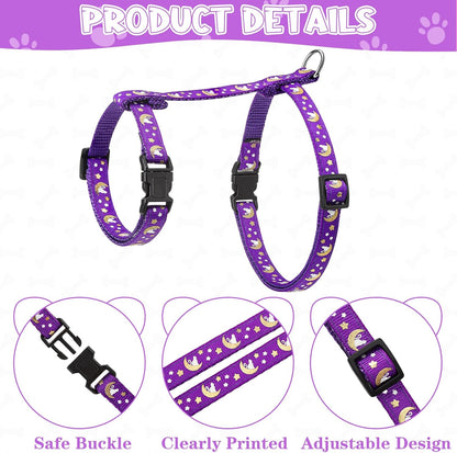 Glow in the dark luminous cat collar and walking lead kit
