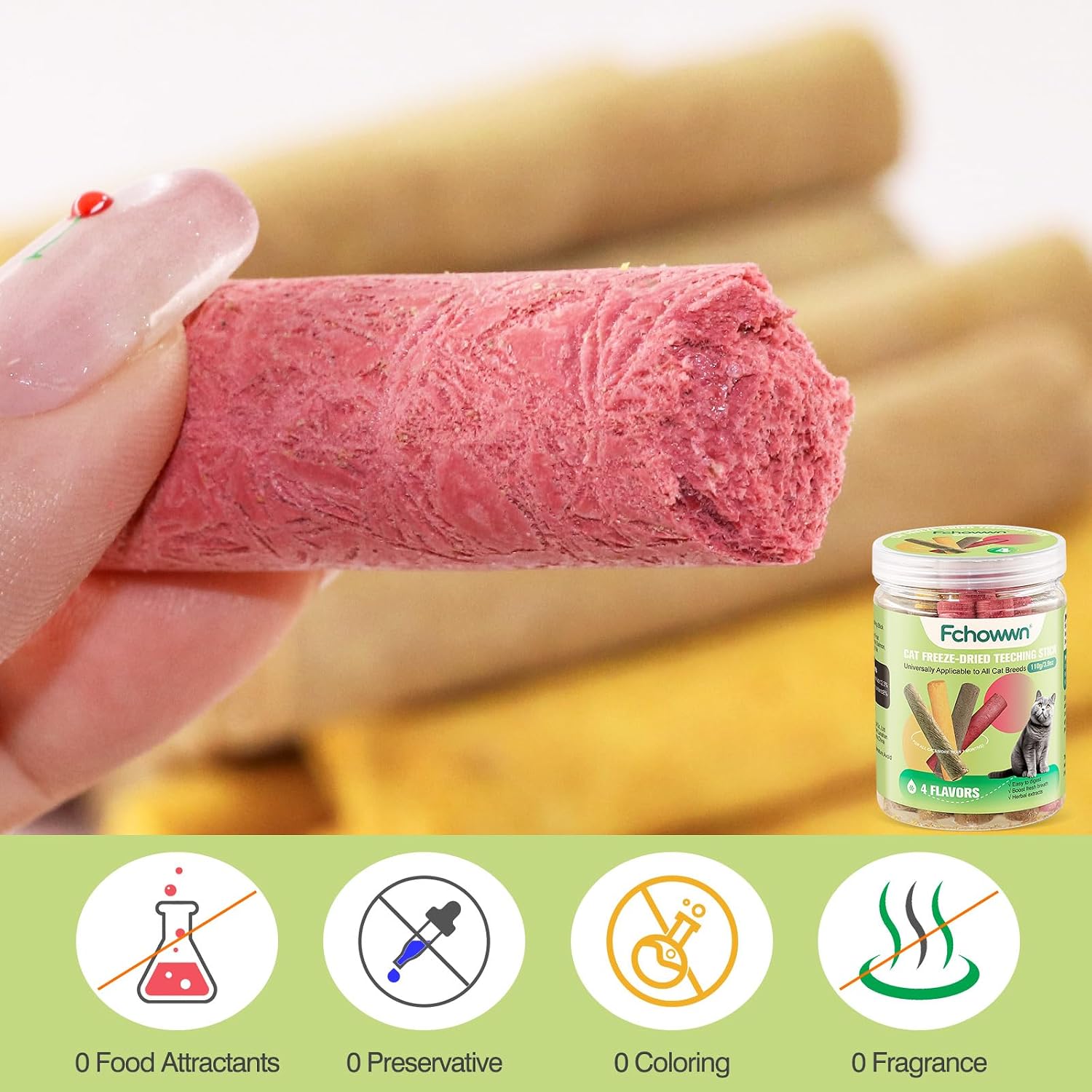 Chicken and pumpkin freeze dried treats for cats