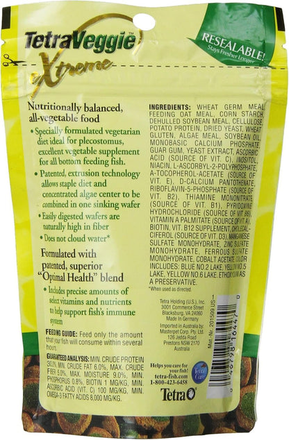 Tetra PRO PlecoWafers 2.12 Ounces, Nutritionally Balanced Vegetarian Fish Food, Concentrated Algae Center, Golds & Yellows, Model Number: 16447 - Image 2