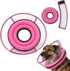 USA imported authentic soft inflatable pet cone on a dog