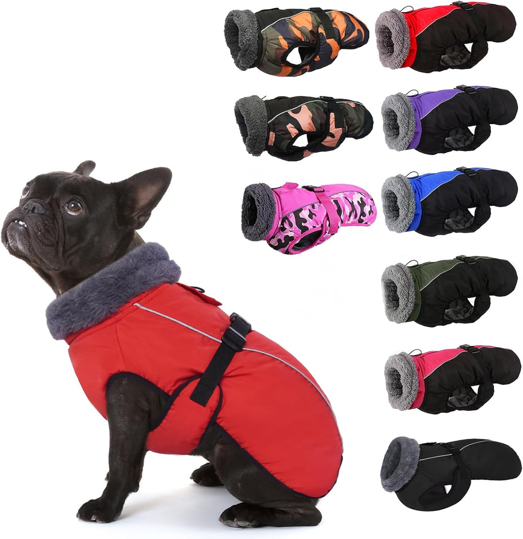 IECOii Extra Warm Dog Coat - Reflective Adjustable Jacket With Buckle Fleece Turtleneck for Cold Weather - Soft Winter Coat for Small Medium Extra Large Dogs - Image 15