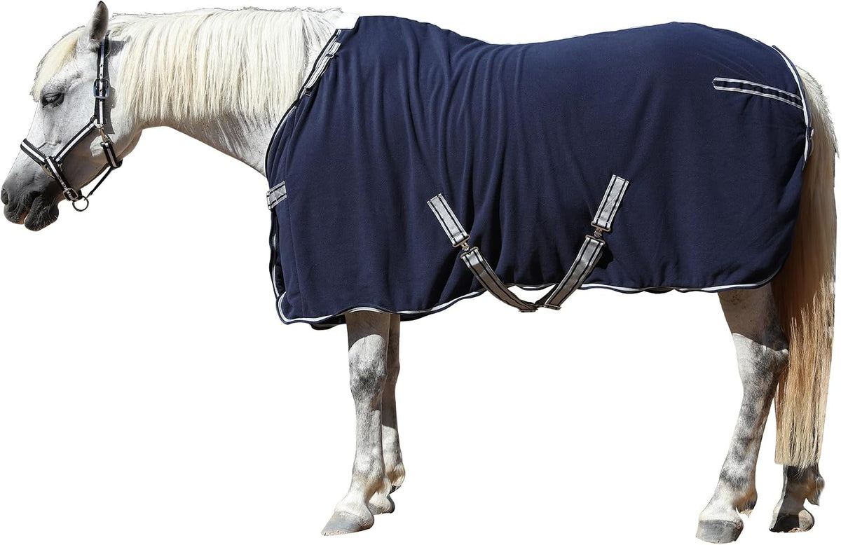 Horse Fleece Cooler, Blanket Liner - 300g Anti-Pilling Fleece, Moisture-Wicking, Cooling & Drying for Post-Workout, Bath & Travel, Prevent Overheating & Chilling Black 78 - Image 9